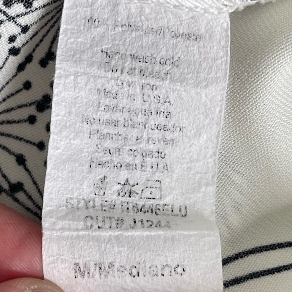 Lulus Floral Print Tunic V Neck 3/4 Sleeves Lightweight Medium - Picture 13 of 14